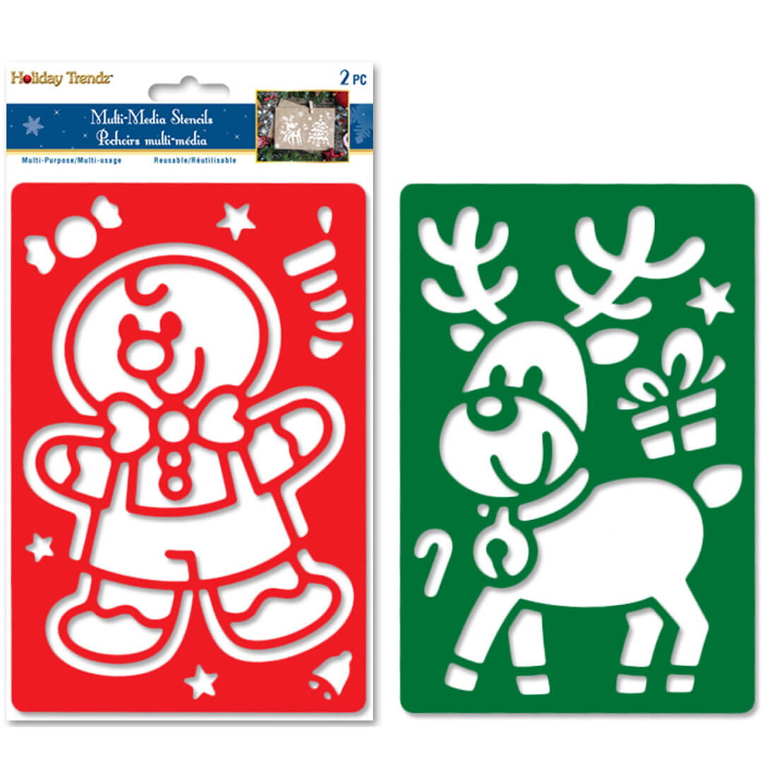 Stencils 2-Pack 5.5in x 8.3in Ginger Bread