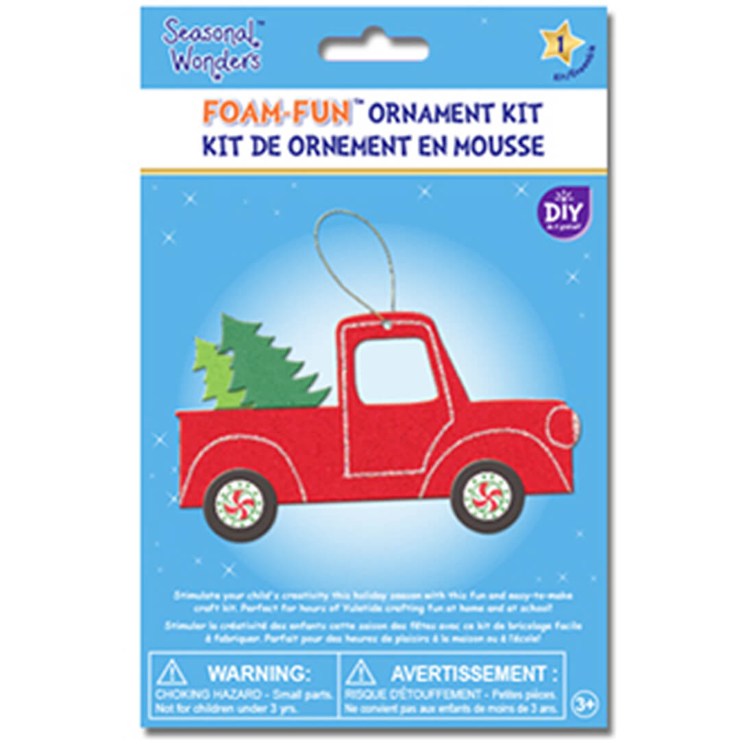 Foam-Fun Diy Glitter Ornament Kit Cars