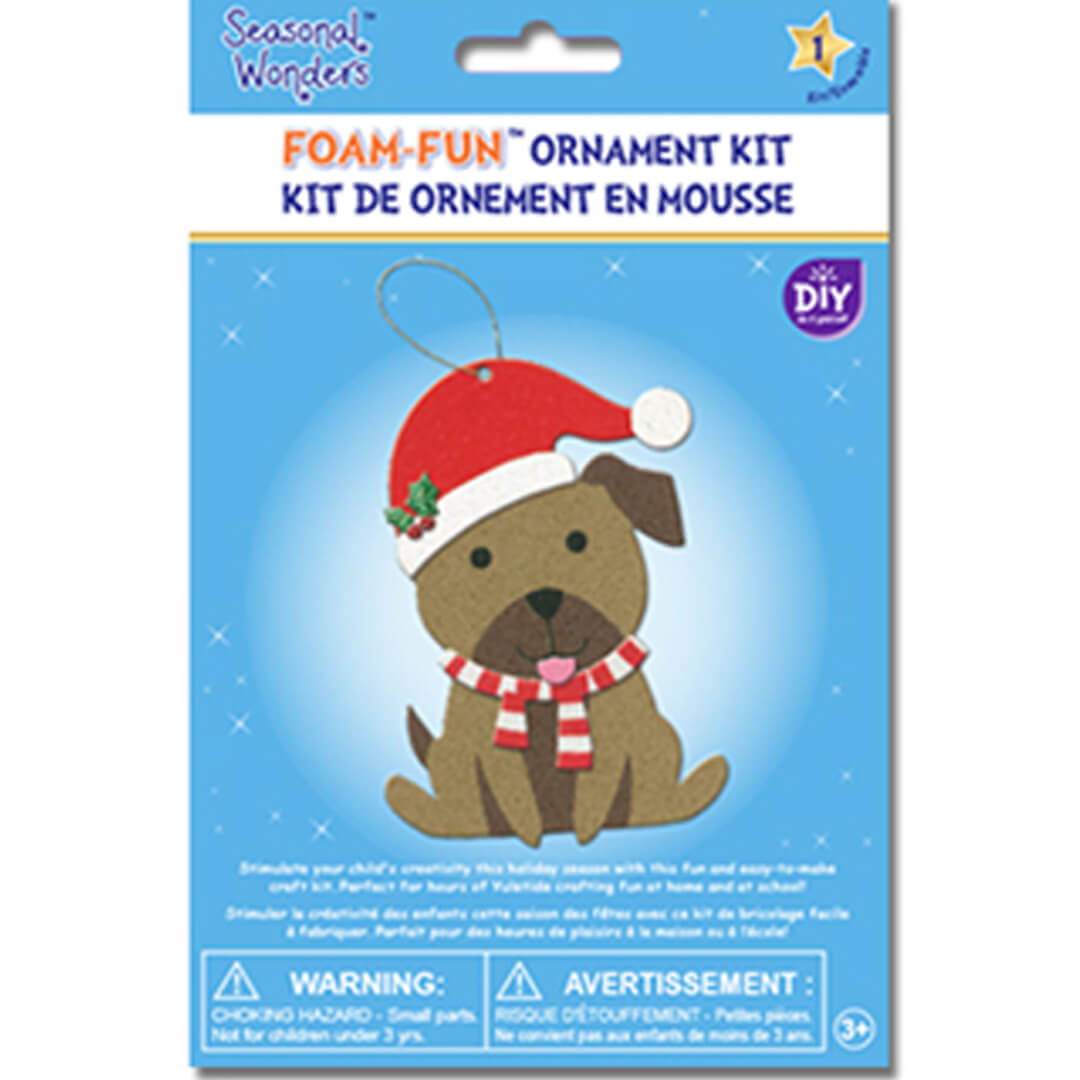 Foam-Fun Diy Glitter Ornament Kit Dog