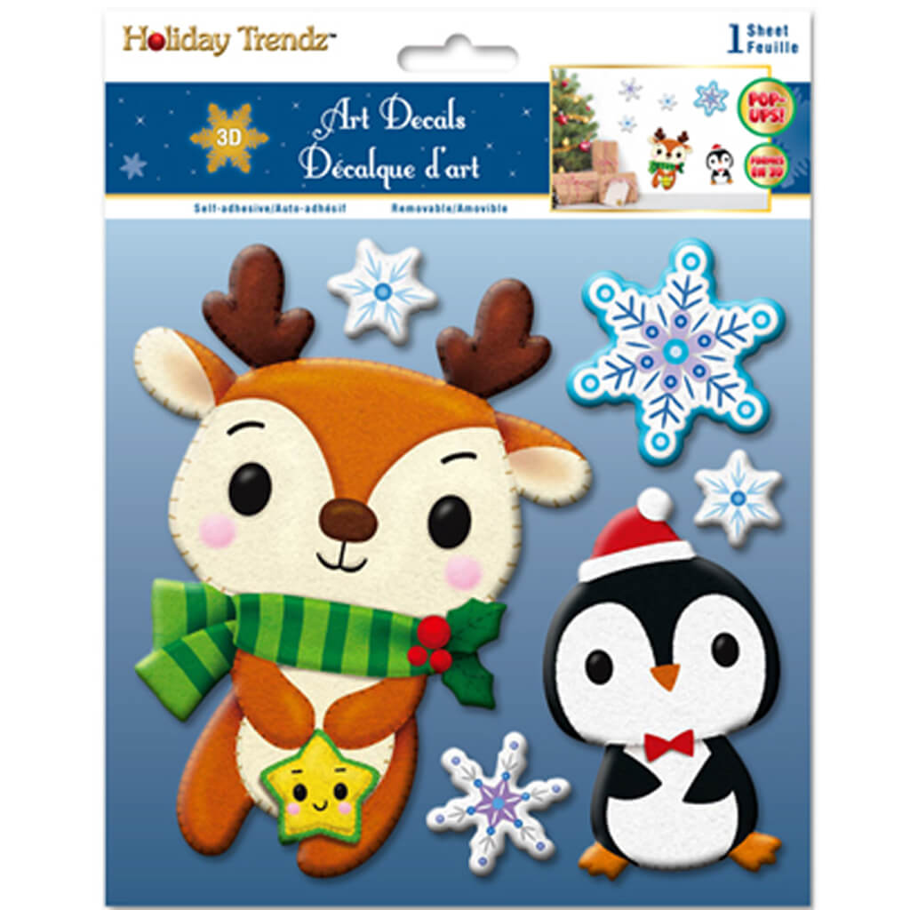 Felt-Fad 3D Accent Art Reindeer 7inX7in