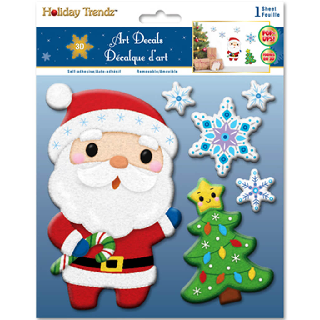 Felt-Fad 3D Accent Art Santa Claus 7inX7in