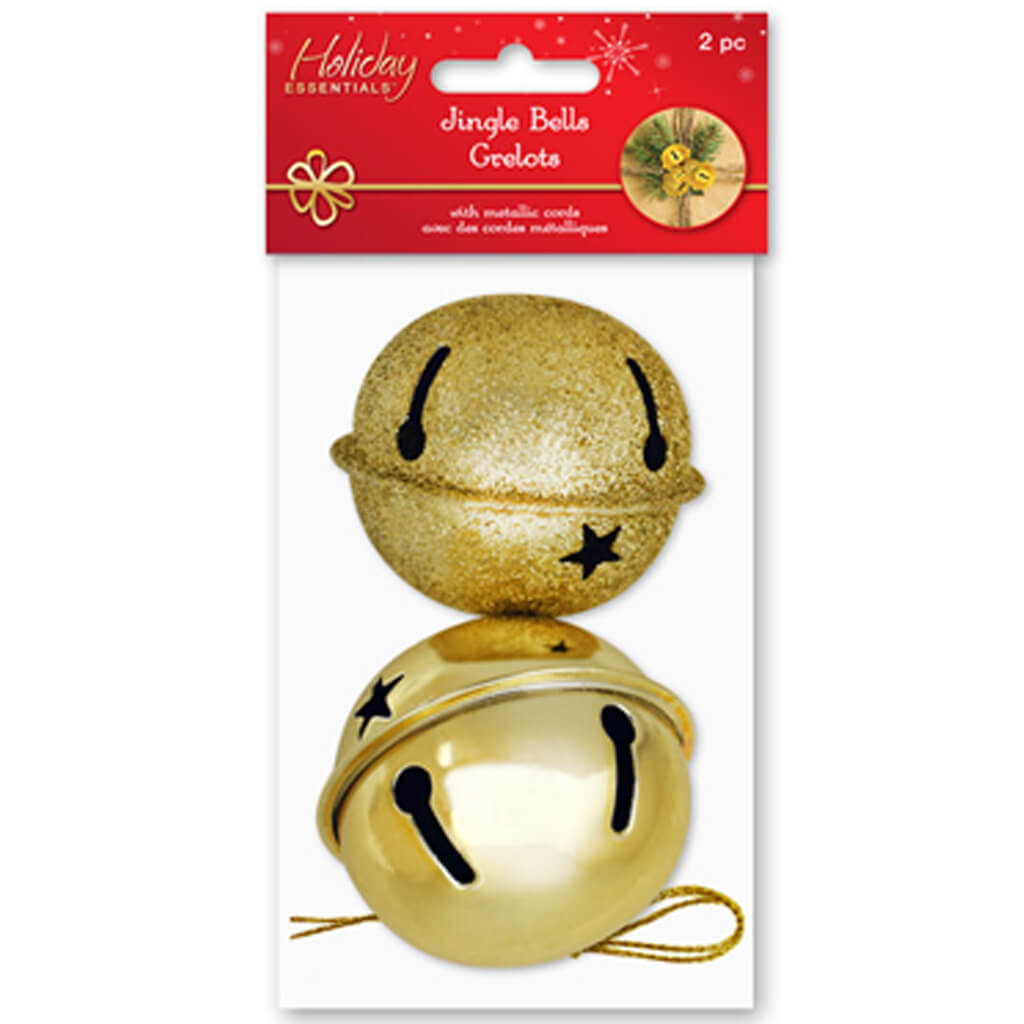 Holiday Craft Essential: Jingle Bells Shiny/Matte/Glitter Mix, 3pcs