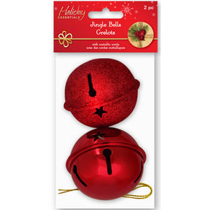 Holiday Craft Essential: Jingle Bells Shiny/Matte/Glitter Mix,  Red Medley