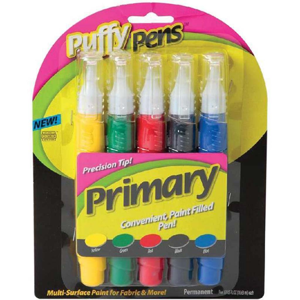 Puffy 3D Paint Rainbow Paint Pens, 5pk