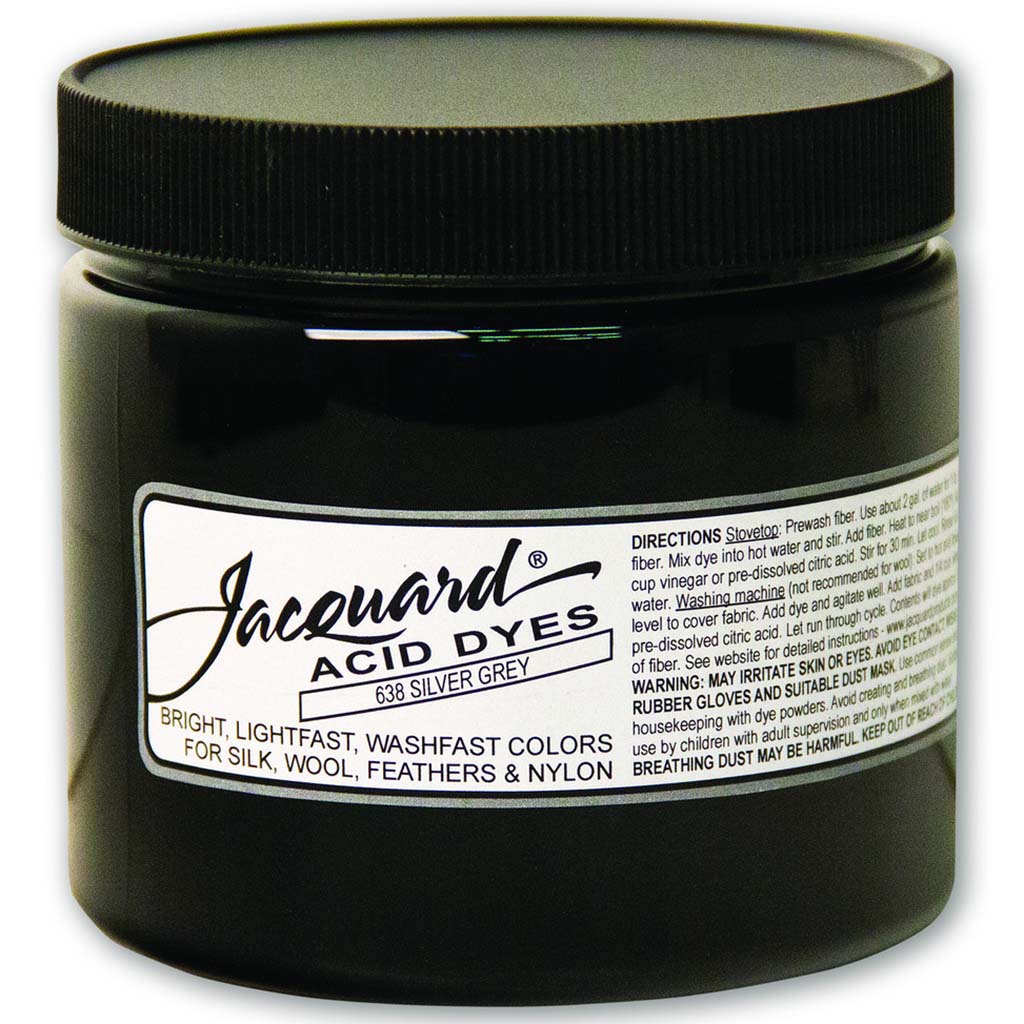 Jacquard Acid Dyes 8oz Silver Gray