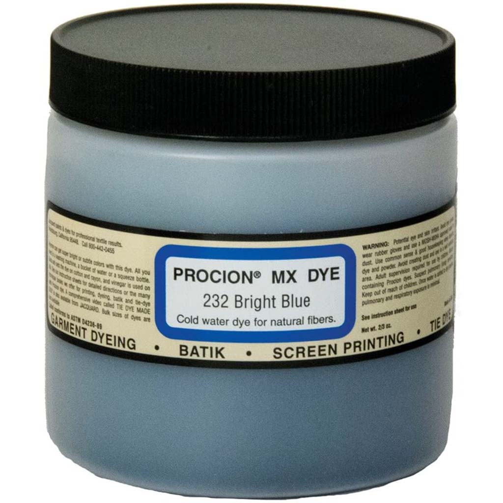 Procion MX Dye 8oz #232 Bright Blue