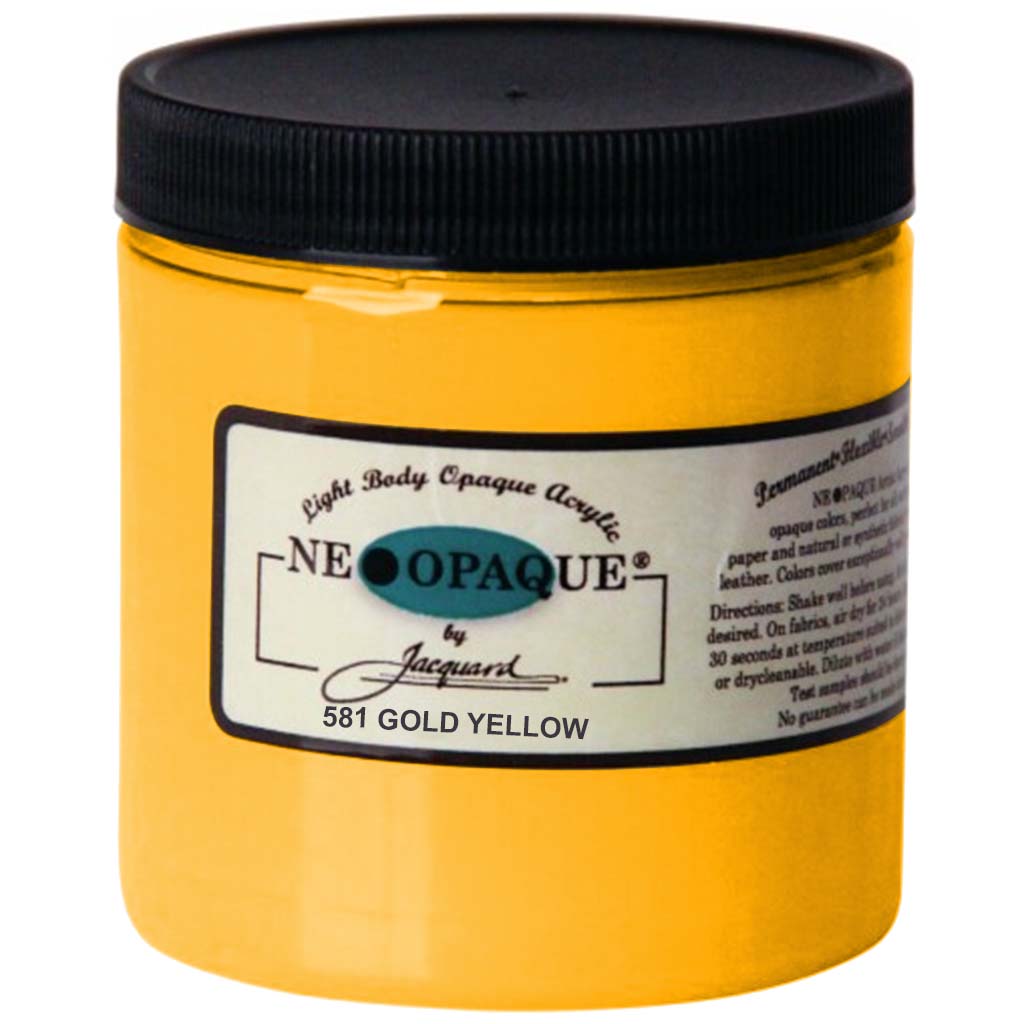 Jacquard Neopaque Acrylics 8oz Gold Yellow