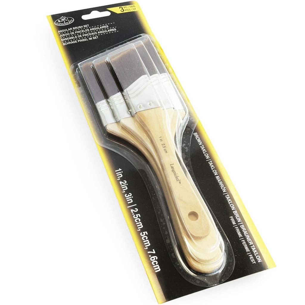 Angular Brush Set of 3