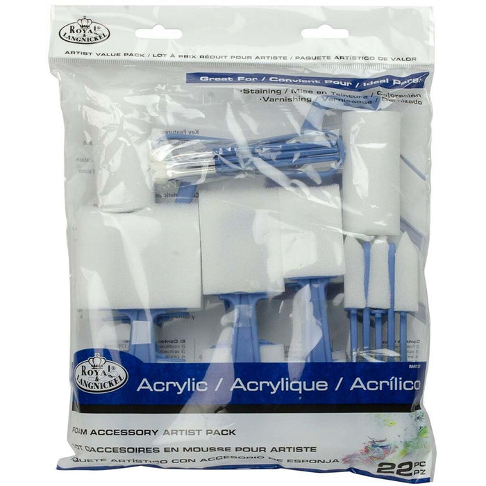 Royal & Langnickel Artist Foam Sponge Value Pack 22pcs