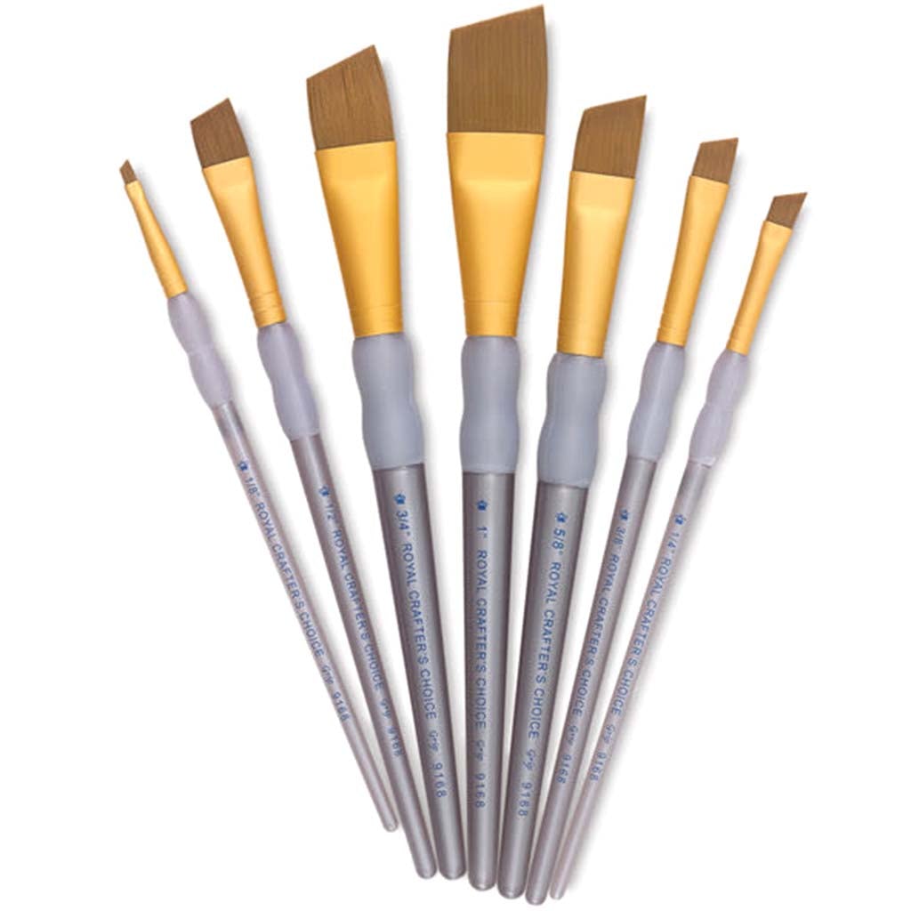 Taklon Angular Brushes Set of 7