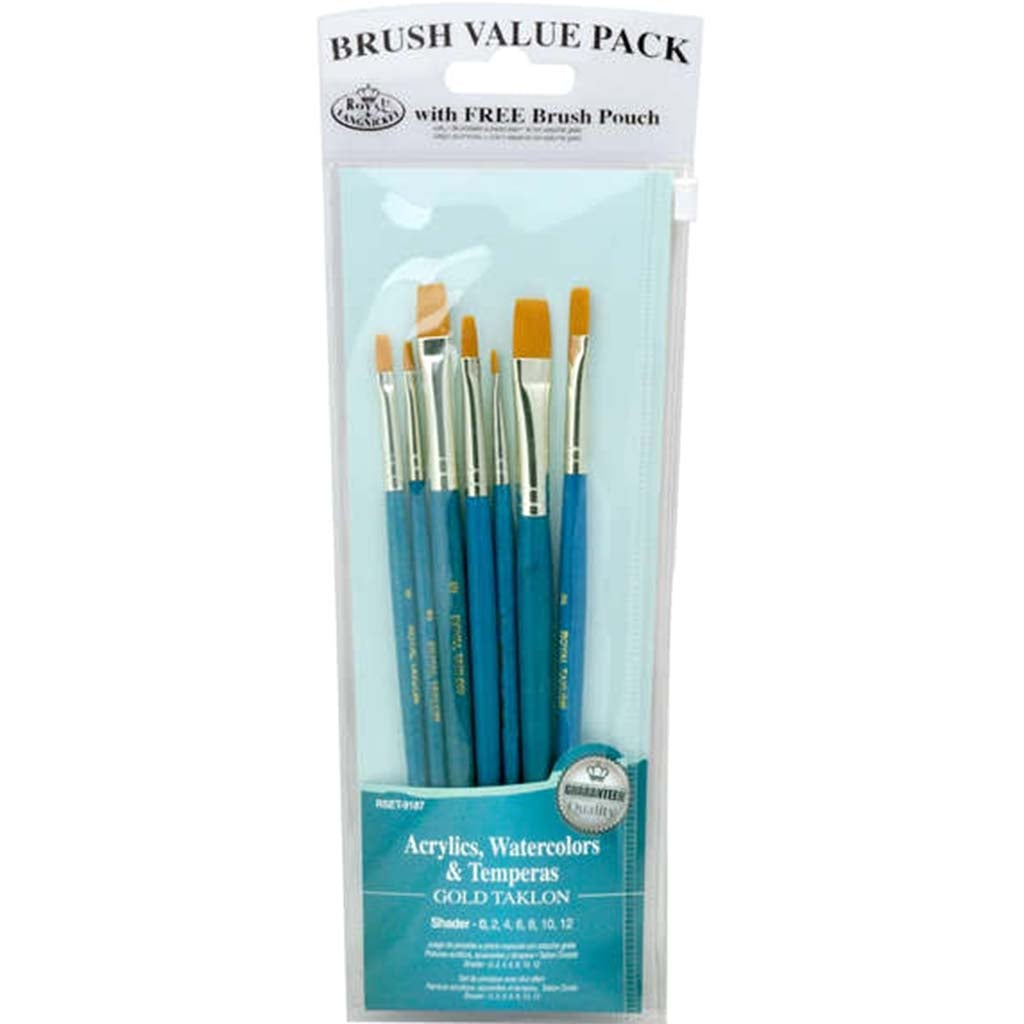 Series 9100 Teal Blue 7 Piece Brush Set 16