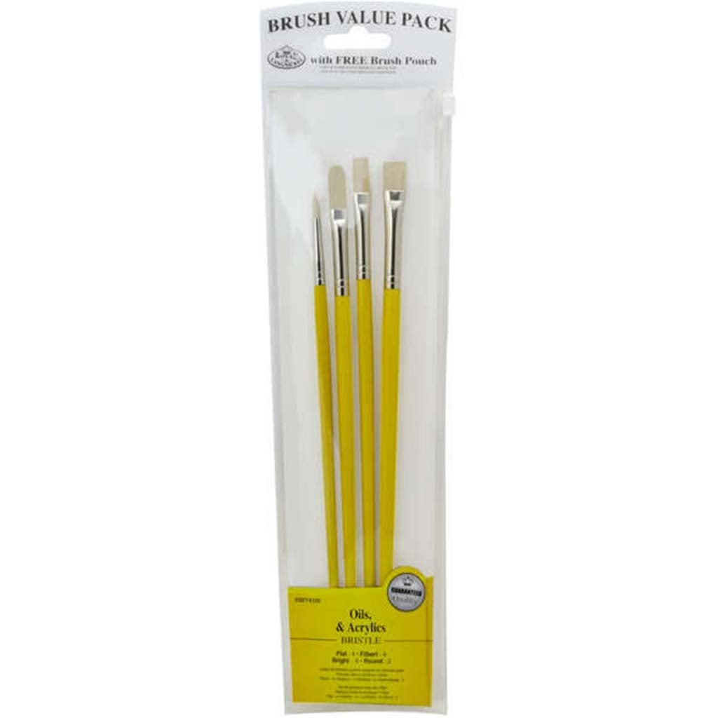 Bristle Long Handle Variety Set of 4