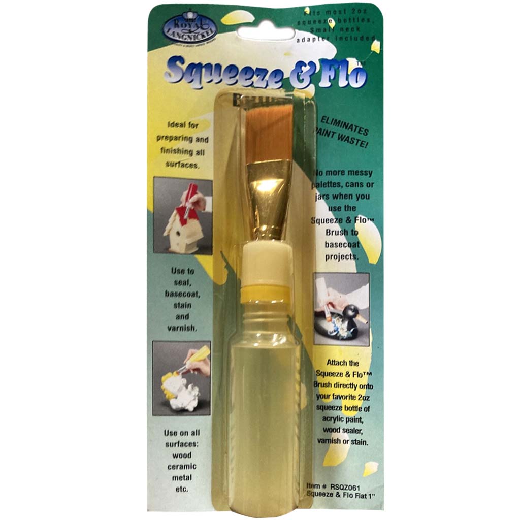 Squeeze &amp; Flo Flat Brush 3/4in