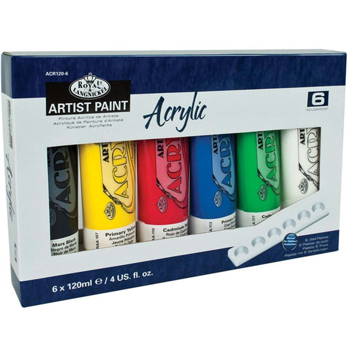 Royal & Langnickel Artist Paint Multi-Pack Set of 6 Color 120ml