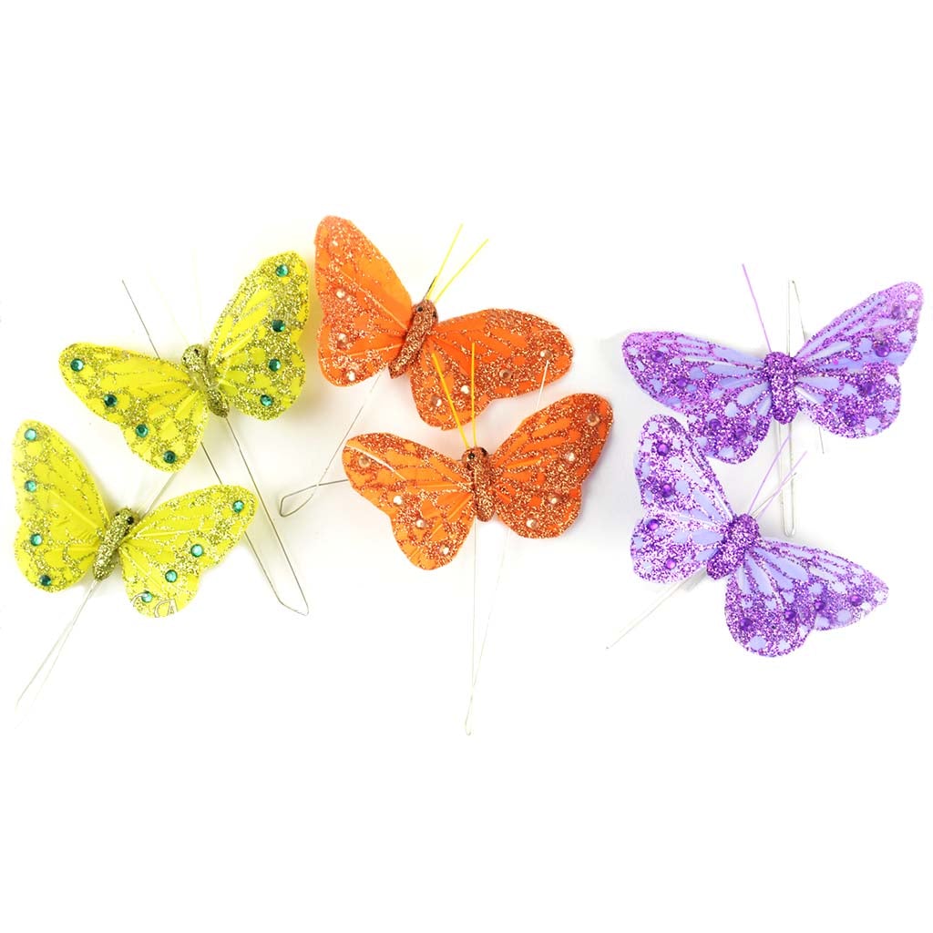 Mini Butterfly Purple, 3.25in