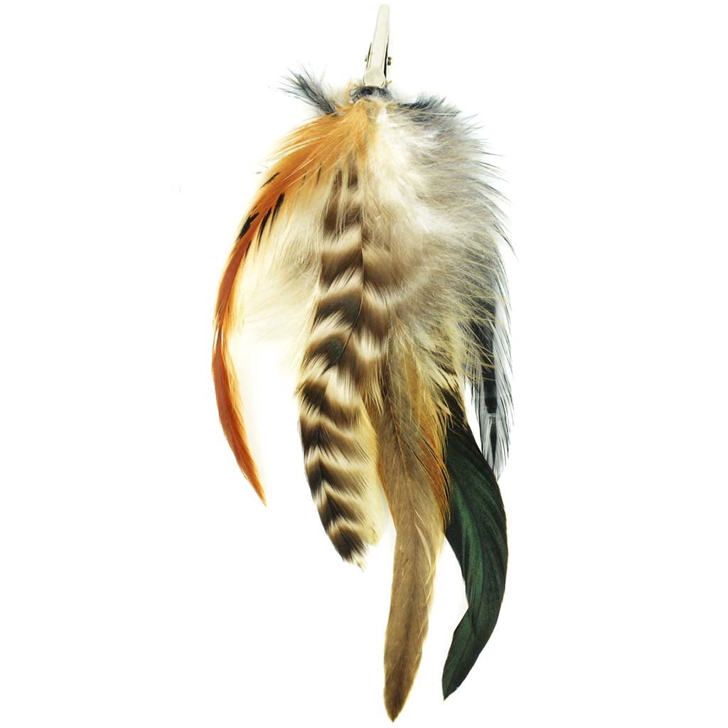 Feather Hair Extension Schlappen Mix