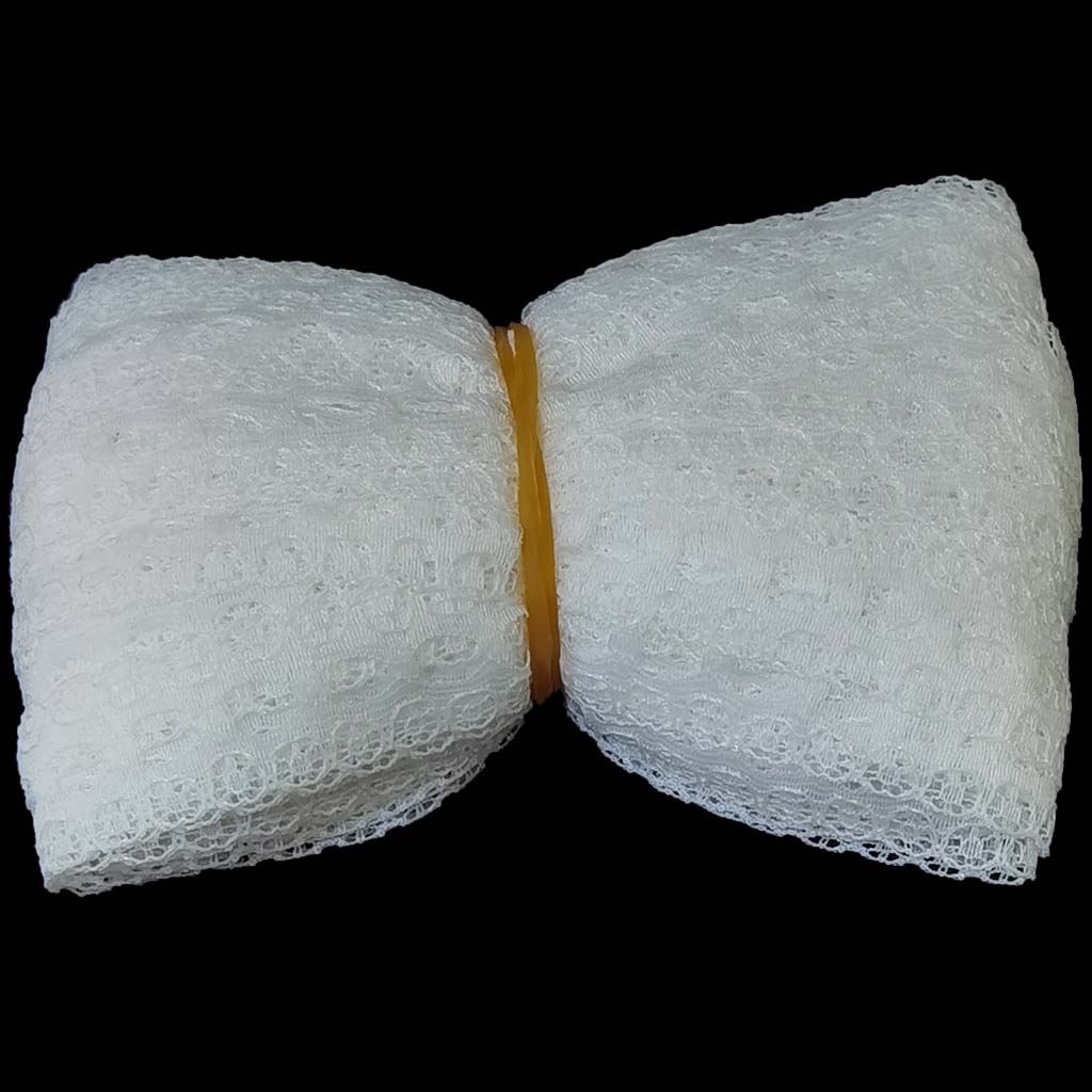 Beading Lace Ribbon Wide 5/8in x 25yrds White