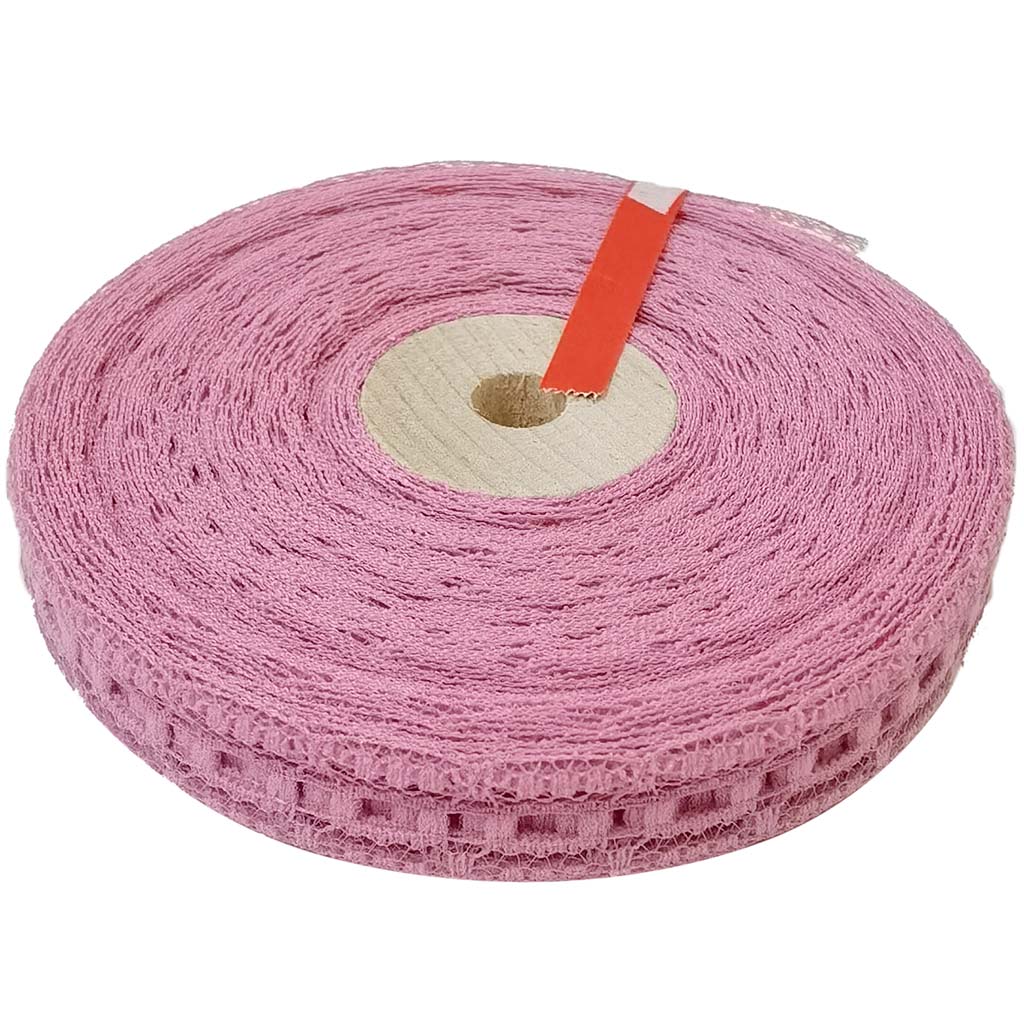 Beading Lace Ribbon Wide 5/8in x 25yrds Mauve