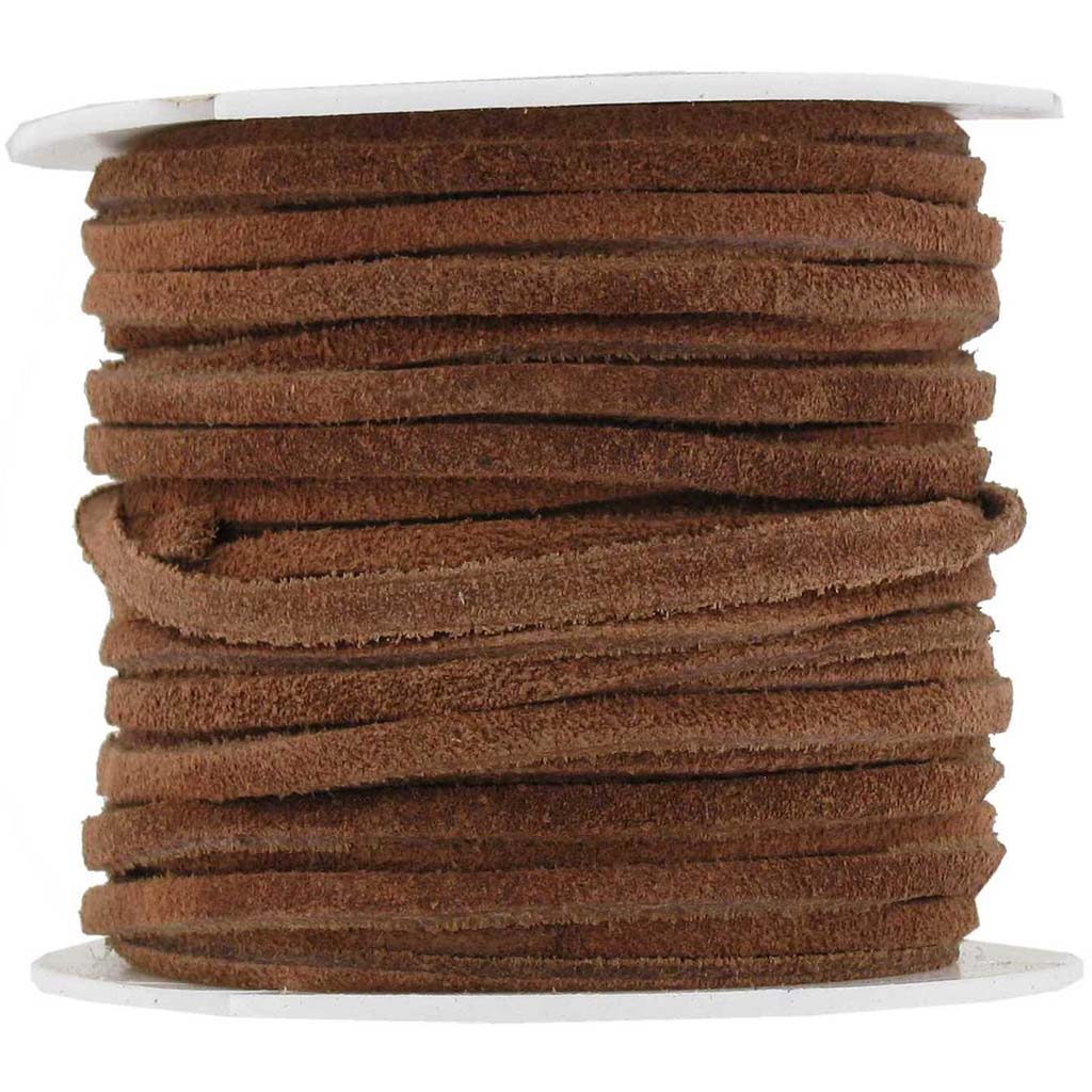 Craft and Hobby Suede Lacing 1/8in x 25yards Brown