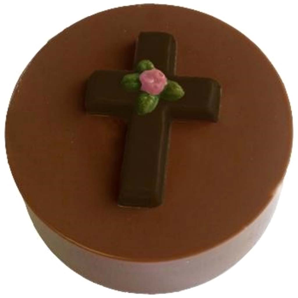 Cookie Mold Cross with Rose