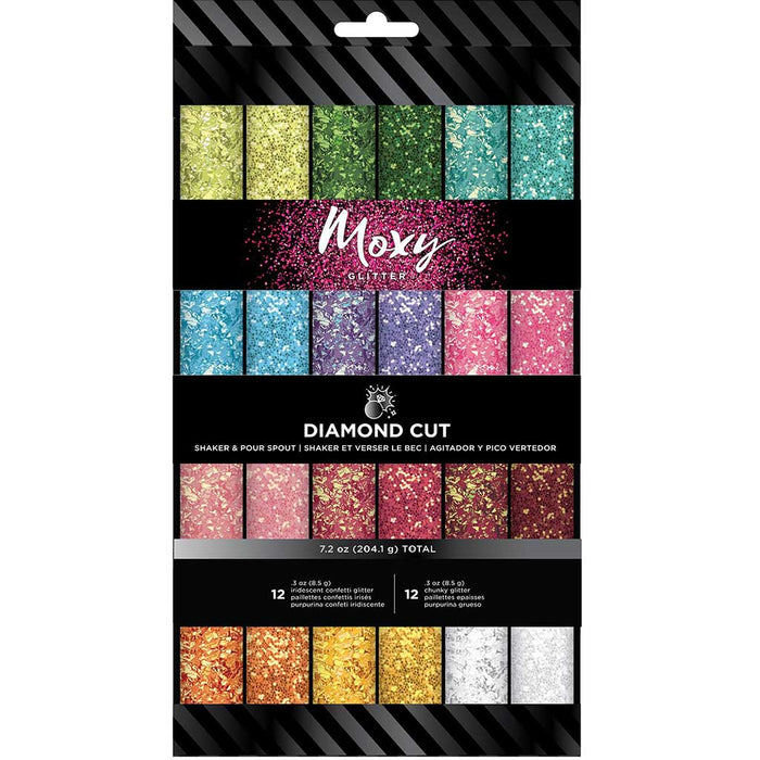 Moxy Glitter Pack Diamond Cut .3oz 24/Pkg