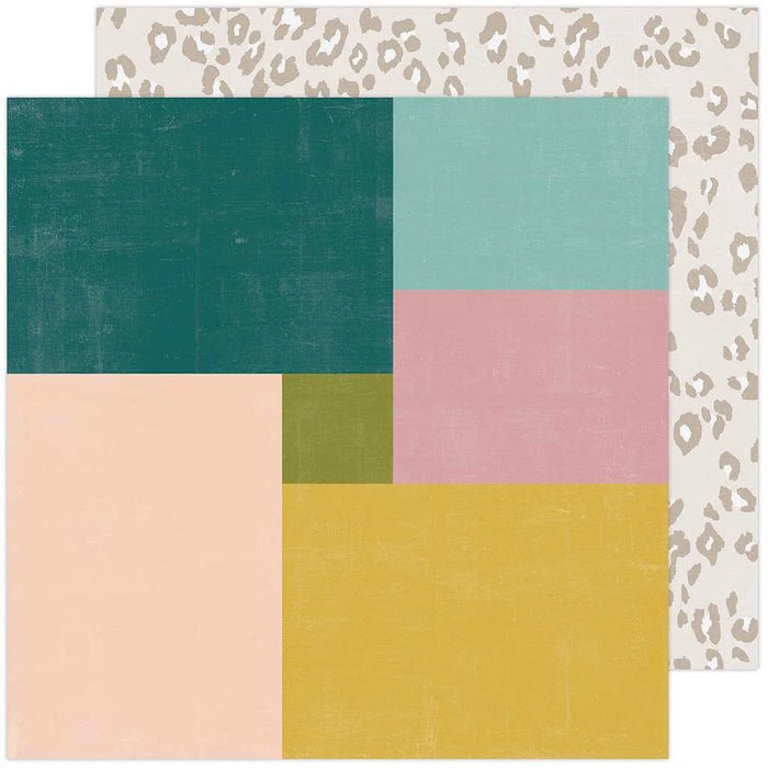 Heidi Swapp New Day Care Free Patterned Paper 12in x 12in Cardstock