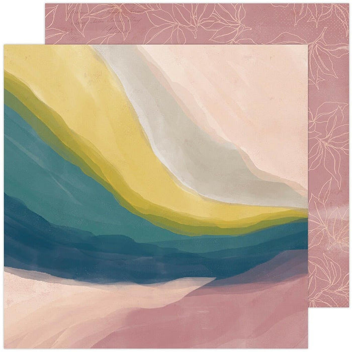 Heidi Swapp Vista Patterned Paper 12in x 12in Double-Sided Cardstock