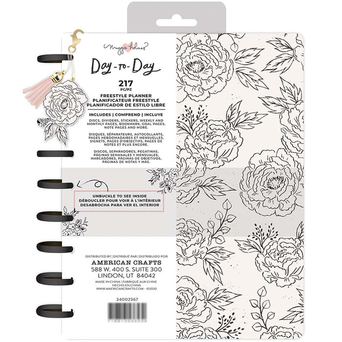 Maggie Holmes Disc Planner Black and White 271pcs - Floral