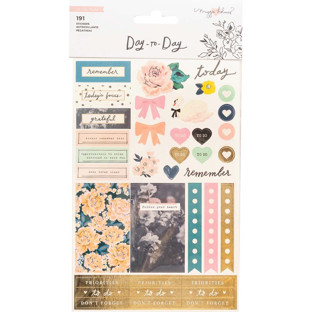 Maggie Holmes Day-To-Day Planner Sticker Book 191/Pkg-Icon