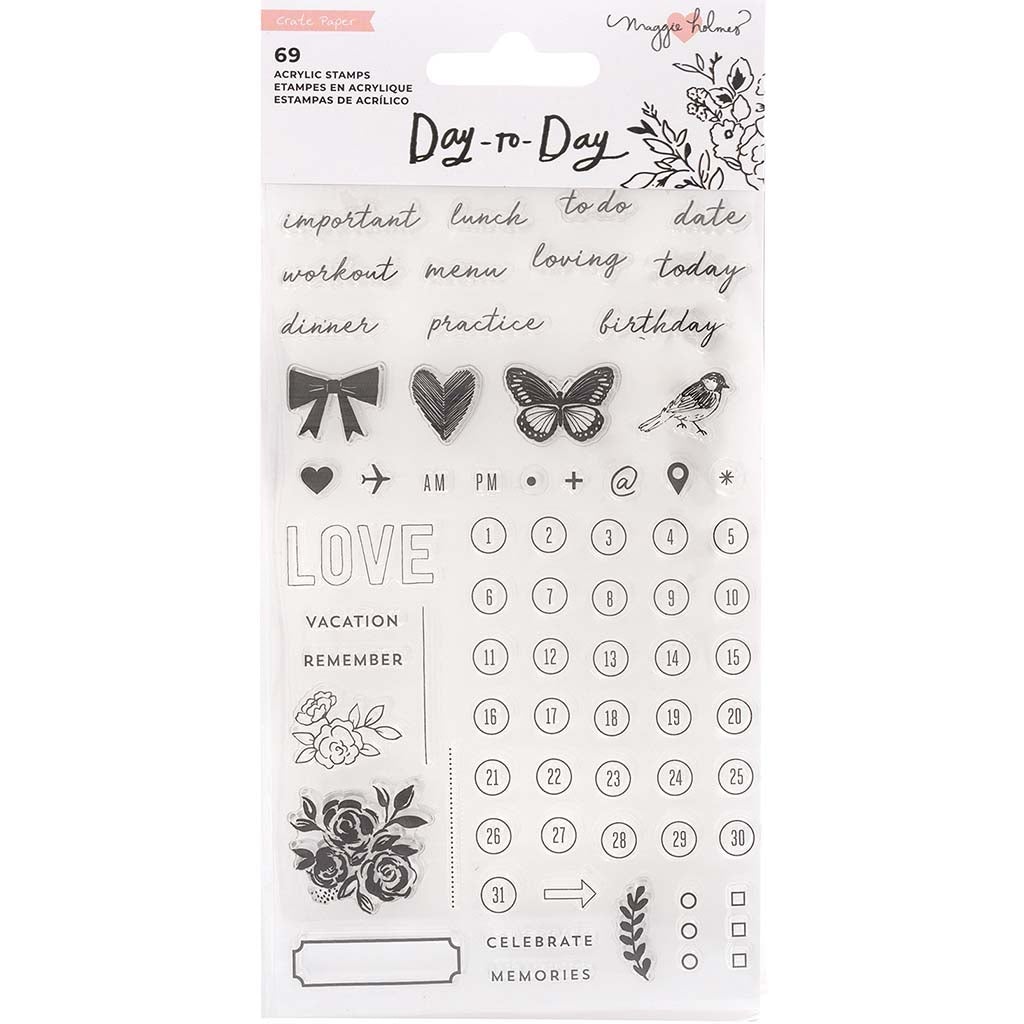 Clear Stamp Set, 69pc