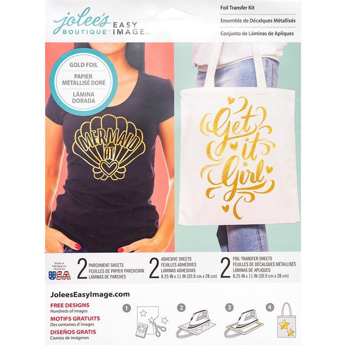 Jolee's Easy Image Gold Foil Transfer Kit, 5pcs