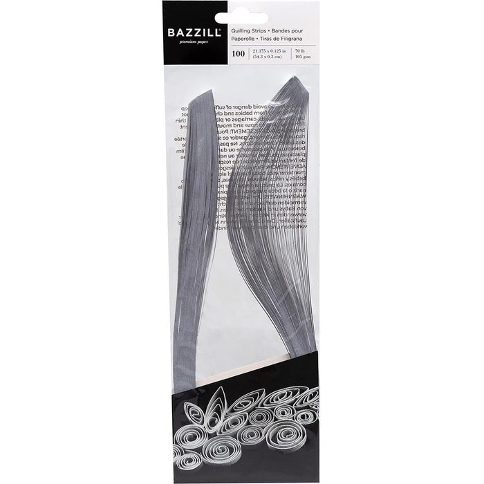 Bazzill Quilling Strip Paper Back Rose Gold Pack 100 Sheets