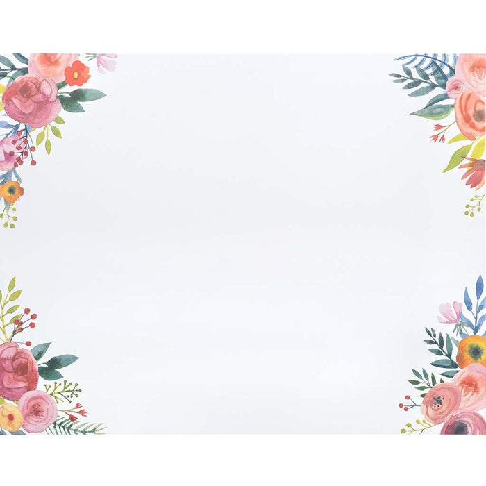 Patterned Poster Board 22in x 28in-Floral Corners