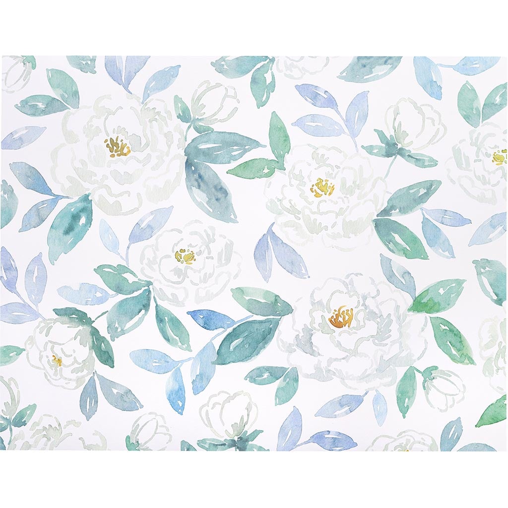 Poster Board Watercolor Floral Patterned