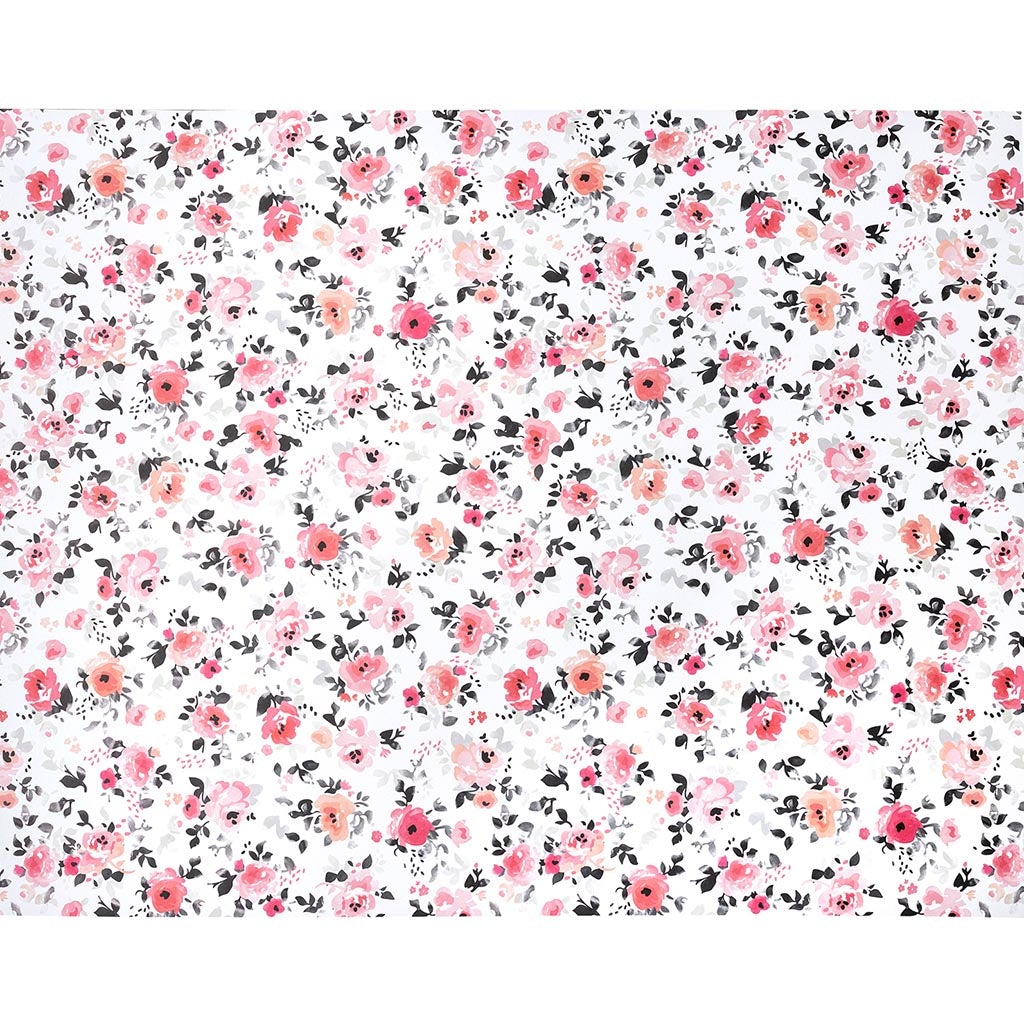 Poster Board Pink &amp; Black Floral