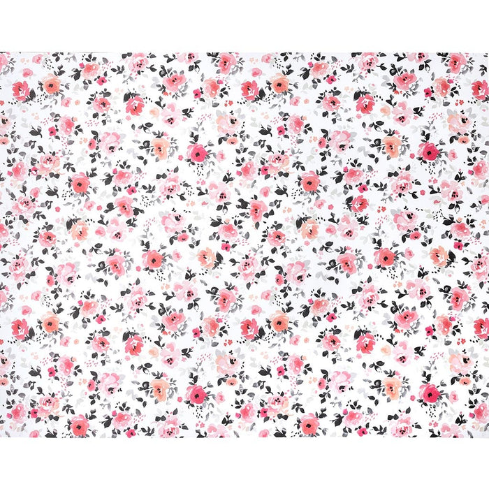 Pink & Black Floral Patterned Poster Board 22in x 28in Acid-Free
