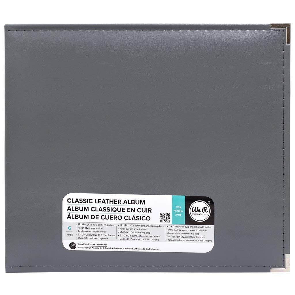 Album and Sleeves Ring Charcoal, 12in x 12in