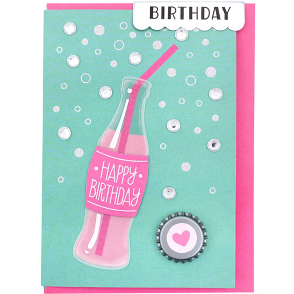 Greeting Card Birthday Soda