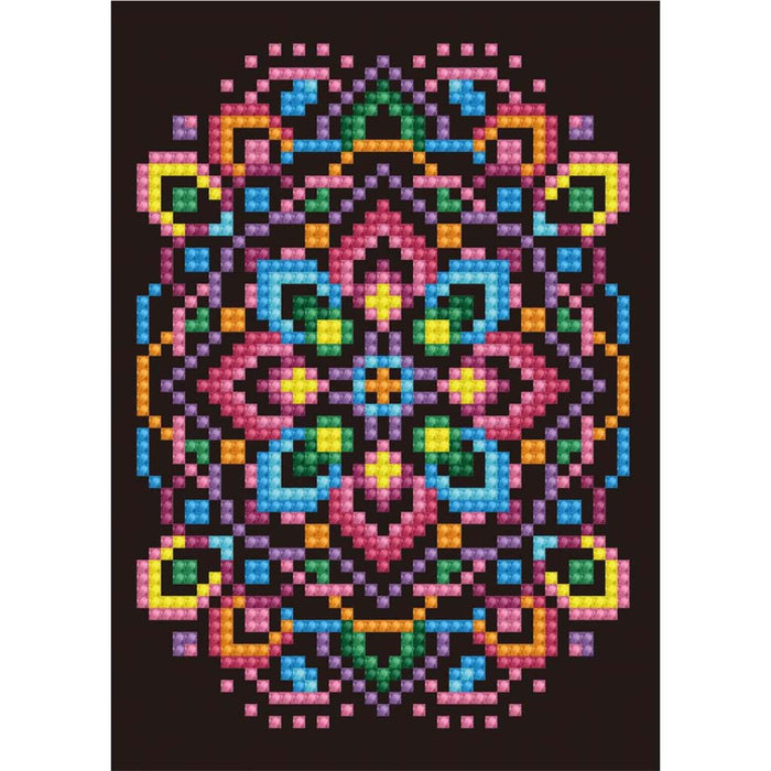 Diamond Dotz Black Star Greeting Card