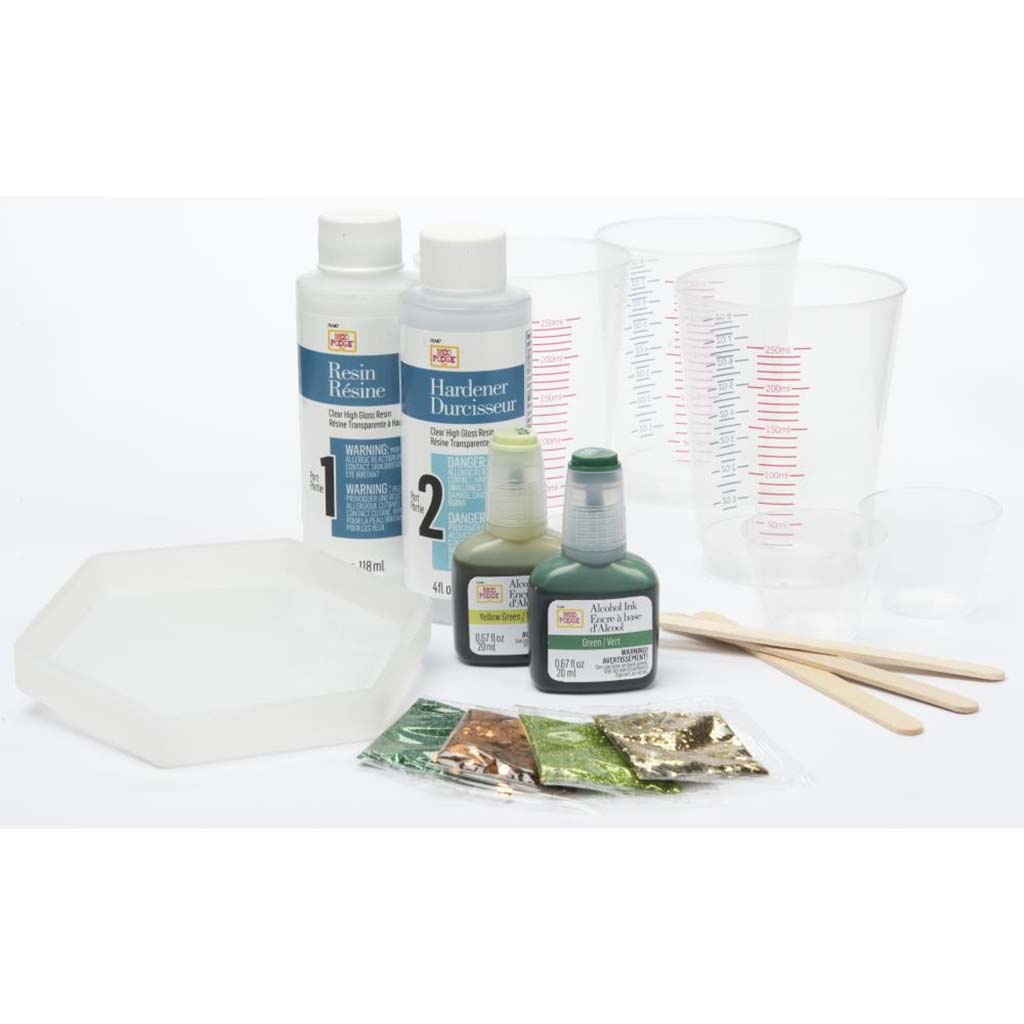 Mod Podge Do-It-Yourself Resin Kit Tropical Leaf