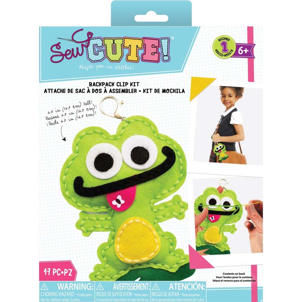 Sew Cute Felt Keychain, Frog