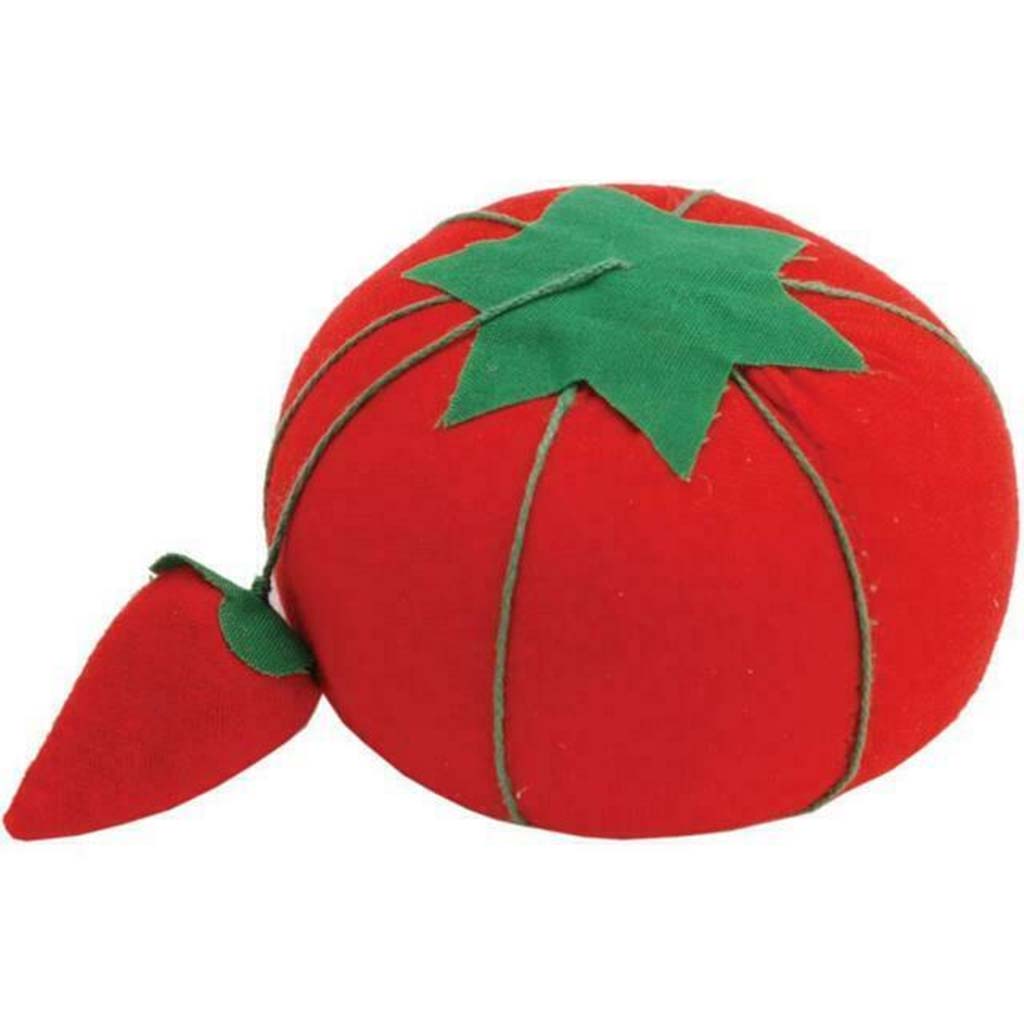 Tomato Pin Cushion With Emery Sharpener