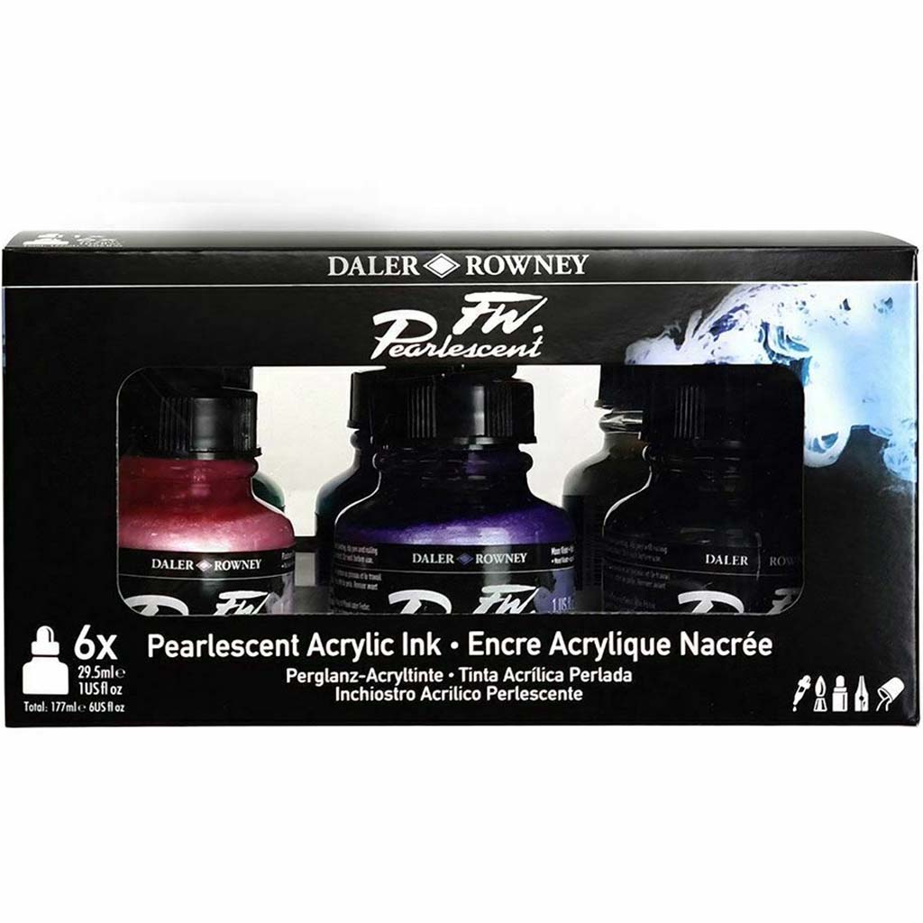 FW Pearlescent Ink Set of 6 29.5ml