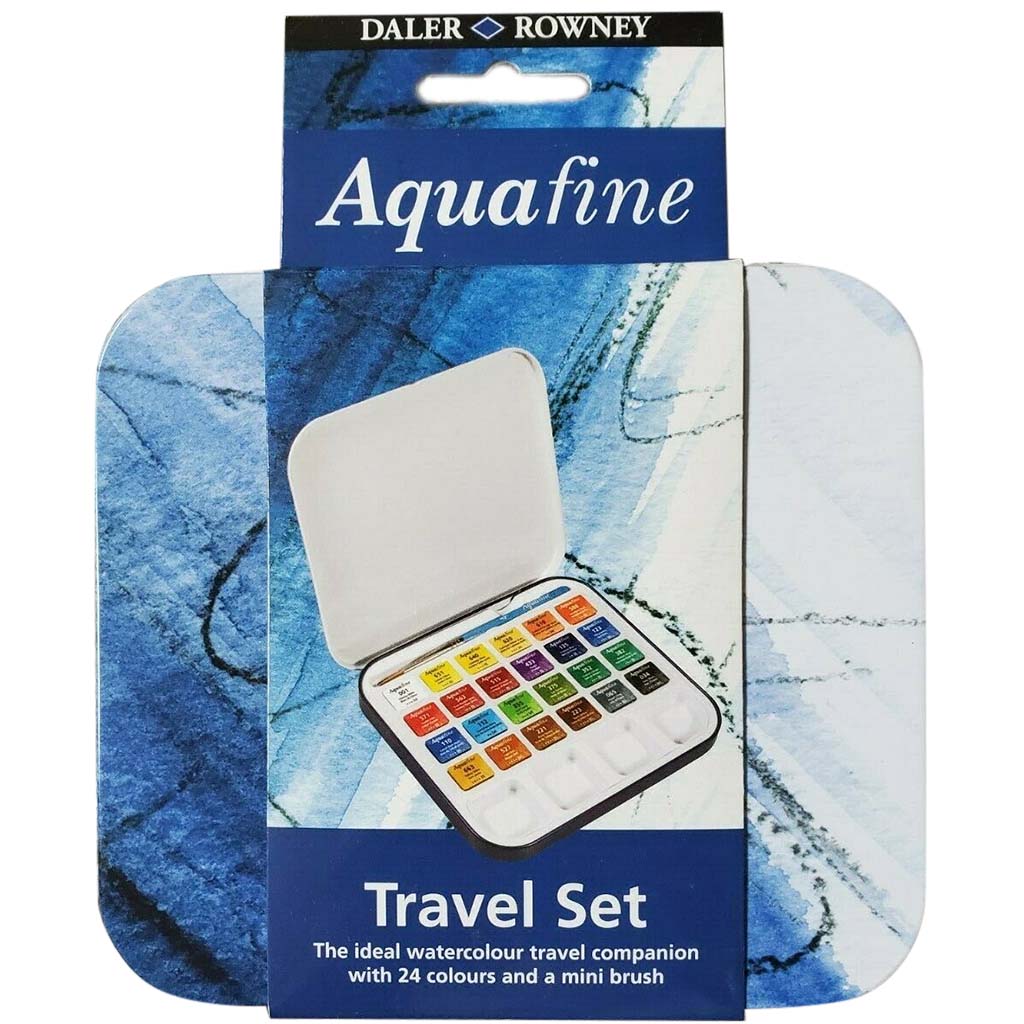 Aquafine Watercolor Travel Tin Set 24pcs