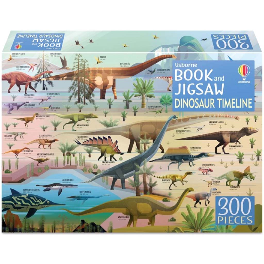 Dinosaur Timeline Book &amp; Jigsaw Puzzle