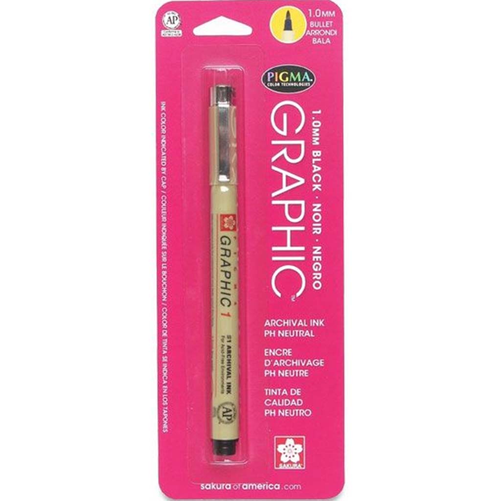 Pigma Graphic Pens 1mm Black