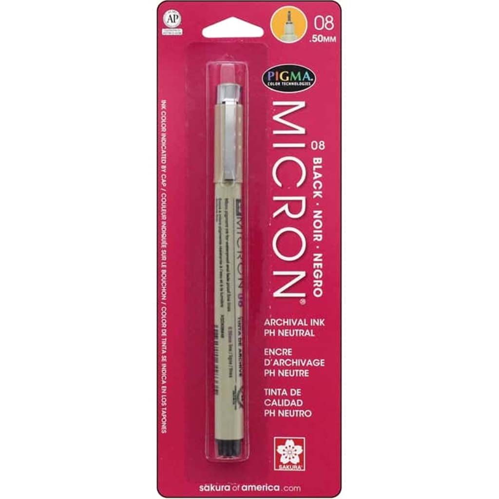 Pigma Micron Pens .50mm Black