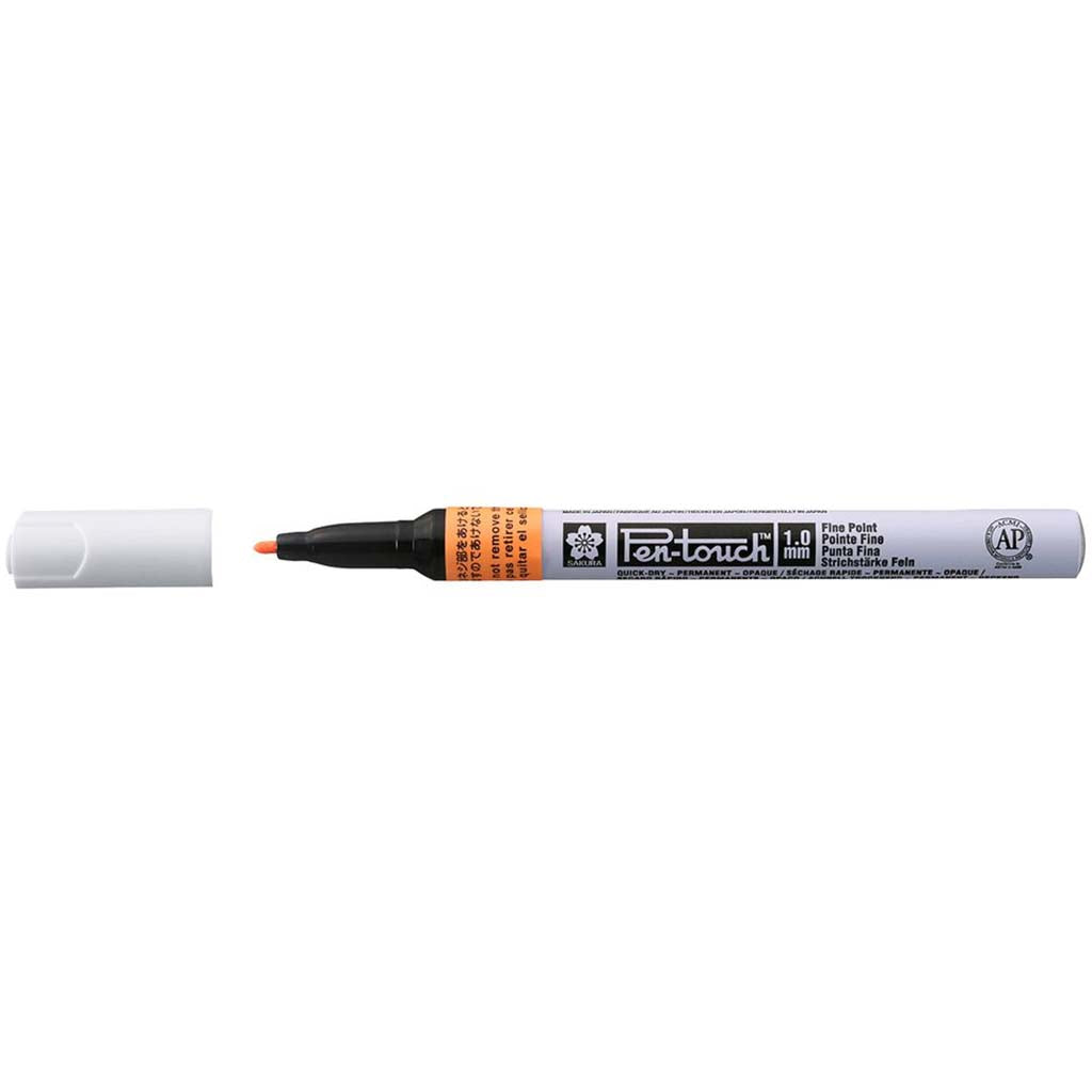 Pentouch Paint Marker Fine Tip Fluorescent Orange