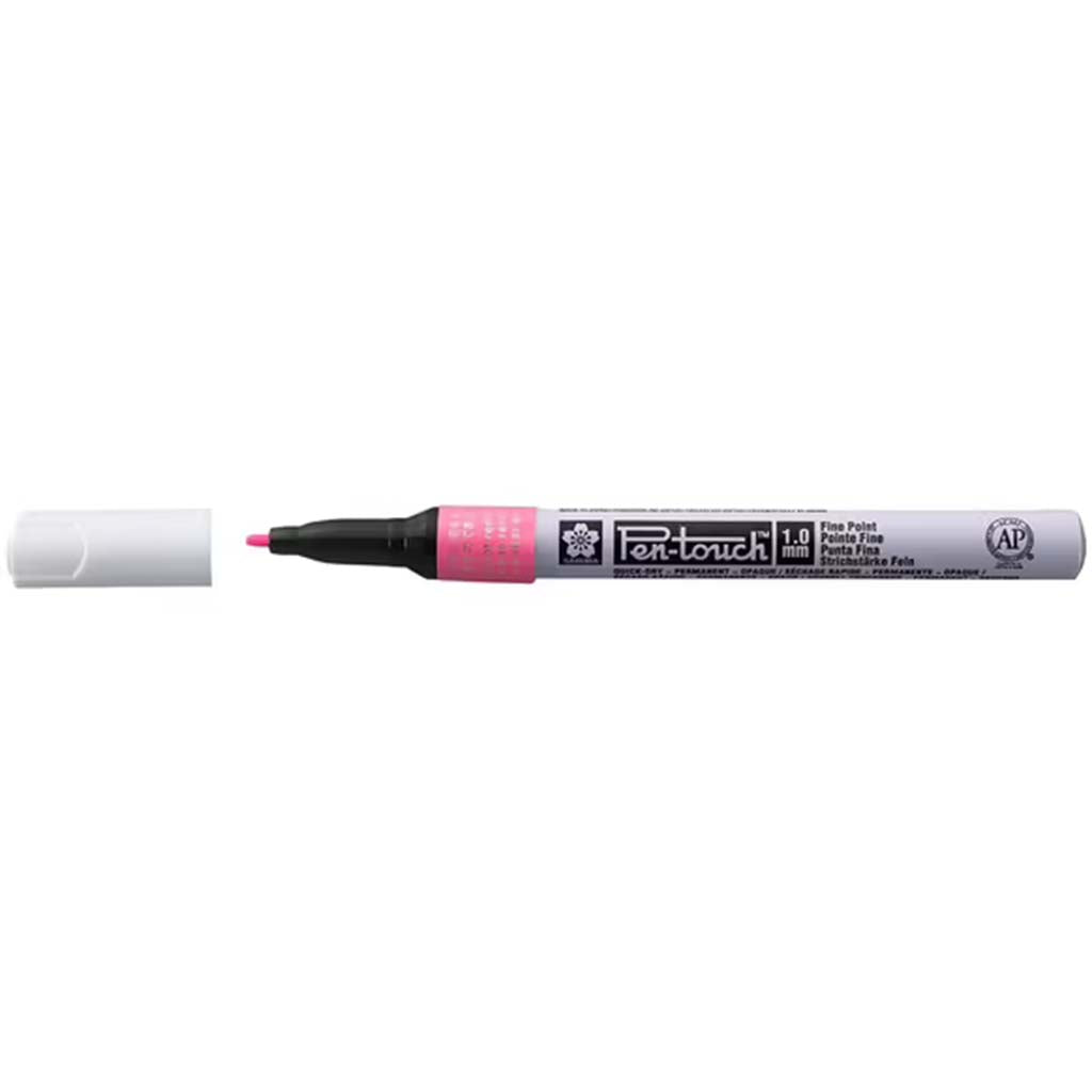 Pentouch Paint Marker Fine Tip Fluorescent Pink