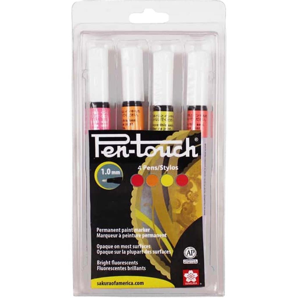 Sakura Pen Touch Fluorescent Paint Marker Fine Tip 4